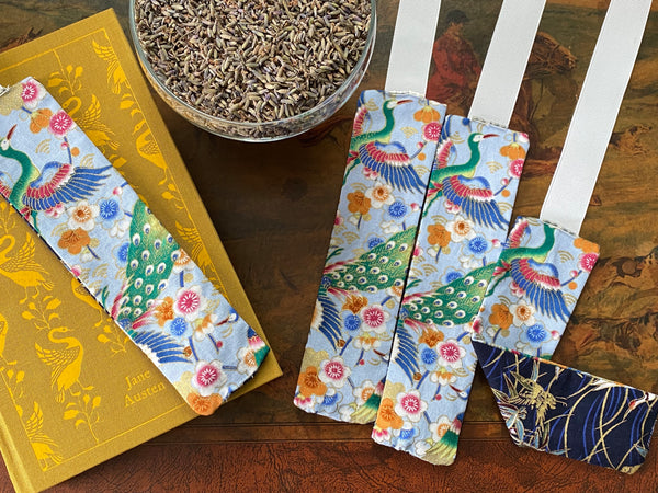Lavender Filled Bookmark - Blue Crane