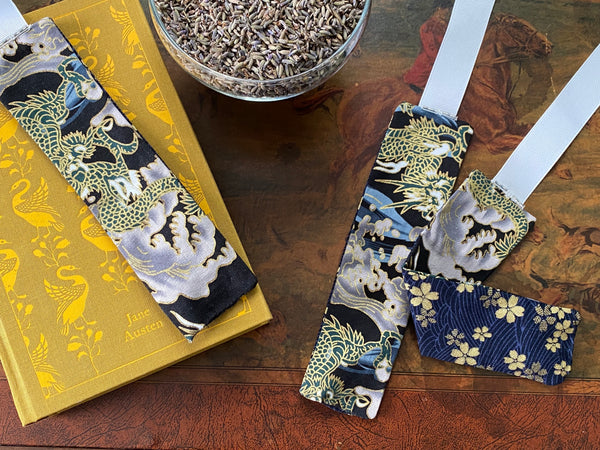 Lavender Filled Bookmark - Dragon Pattern