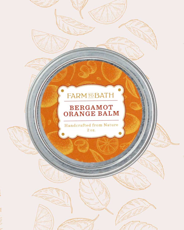 Bergamot Orange Hand Balm with infused Orange Oil