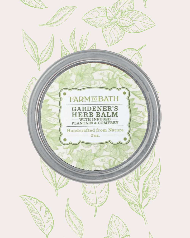 Gardeners Herb Balm with infused Plantain and Comfrey