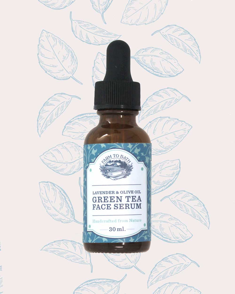 Green Tea Face Serum with Lavender and Olive Oil