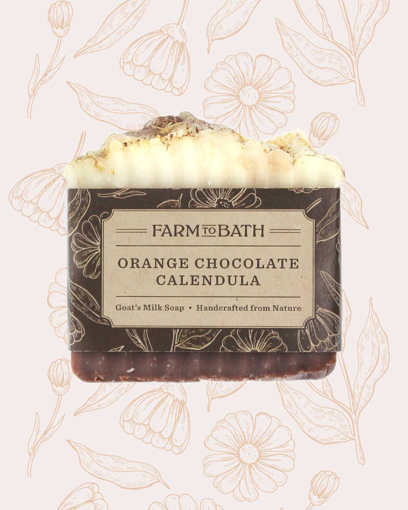 Orange Chocolate Calendula Soap